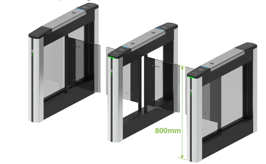 Cổng swing ZKTeco Saturn-S1000 Plus